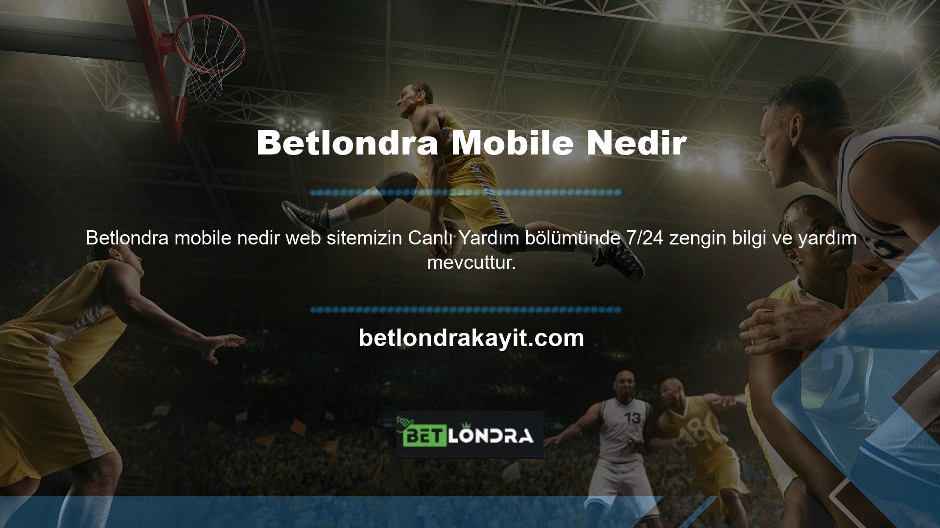 Spor turnuvalarını Betlondra mobil ana sayfasından izleyebilirsiniz